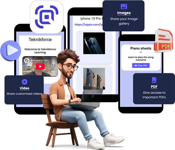 Share Images, Videos, PDFs With QR 